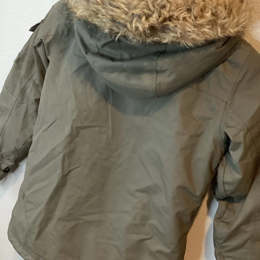 * Pwdr Room Winter Ski Jacket Coat Size S Olive Green